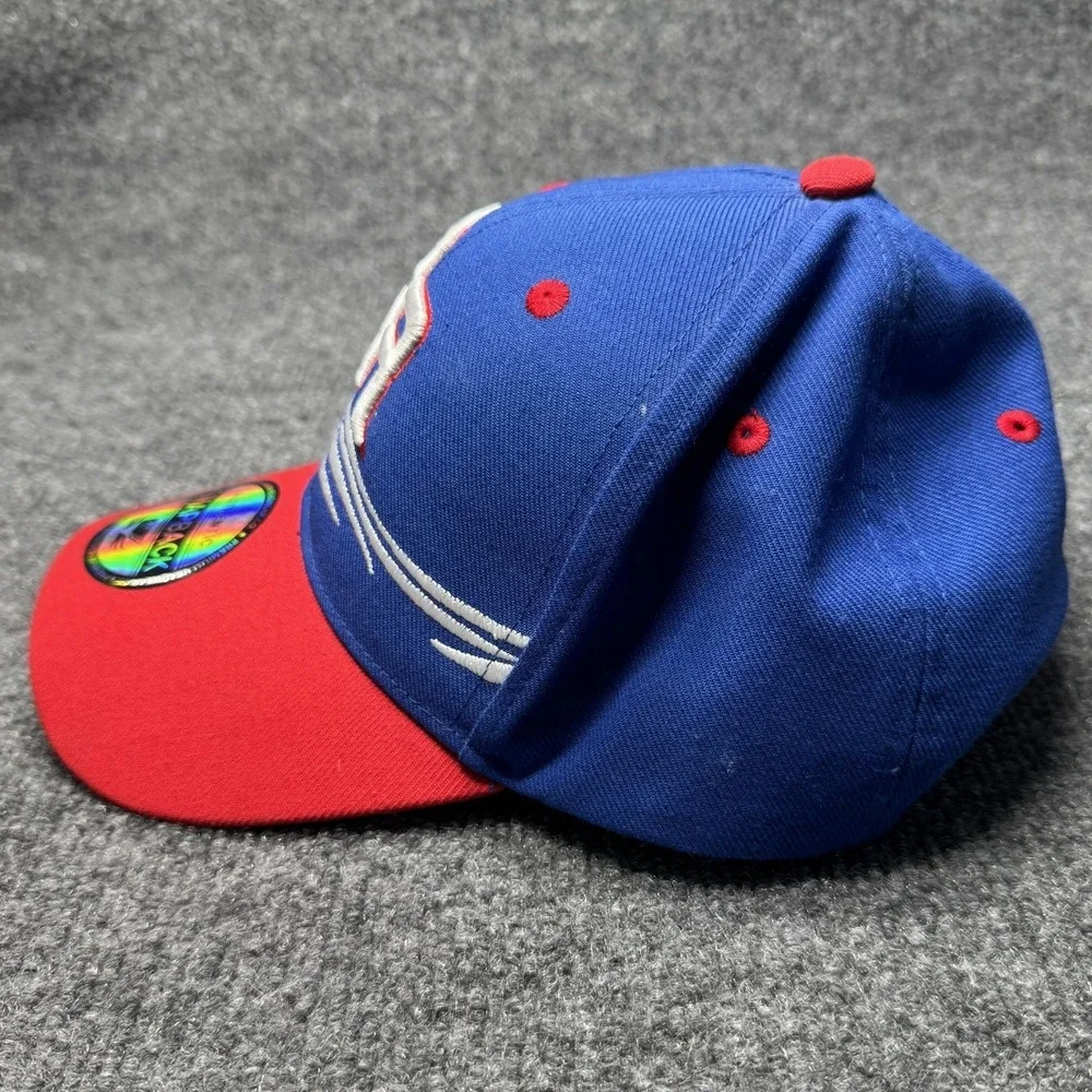 Puerto Rico KV‎ Sports Snapback Hat Mens OSFM Blue Red Flag Baseball Cap